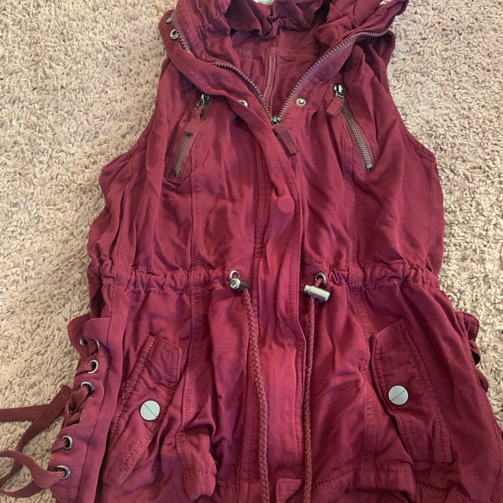 Maroon vest